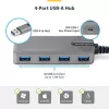 StarTech.com 4-Port USB-A-Hub, 5 Gbit/s, busgespeist, USB-A auf 4x USB-A-Hub mit USB-C-Hilfsstromeingang, 30 cm Hostkabel, tragbarer Desktop-/Laptop-USB-Hub