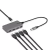StarTech.com 4-Port USB-A-Hub, 5 Gbit/s, busgespeist, USB-A auf 4x USB-A-Hub mit USB-C-Hilfsstromeingang, 30 cm Hostkabel, tragbarer Desktop-/Laptop-USB-Hub