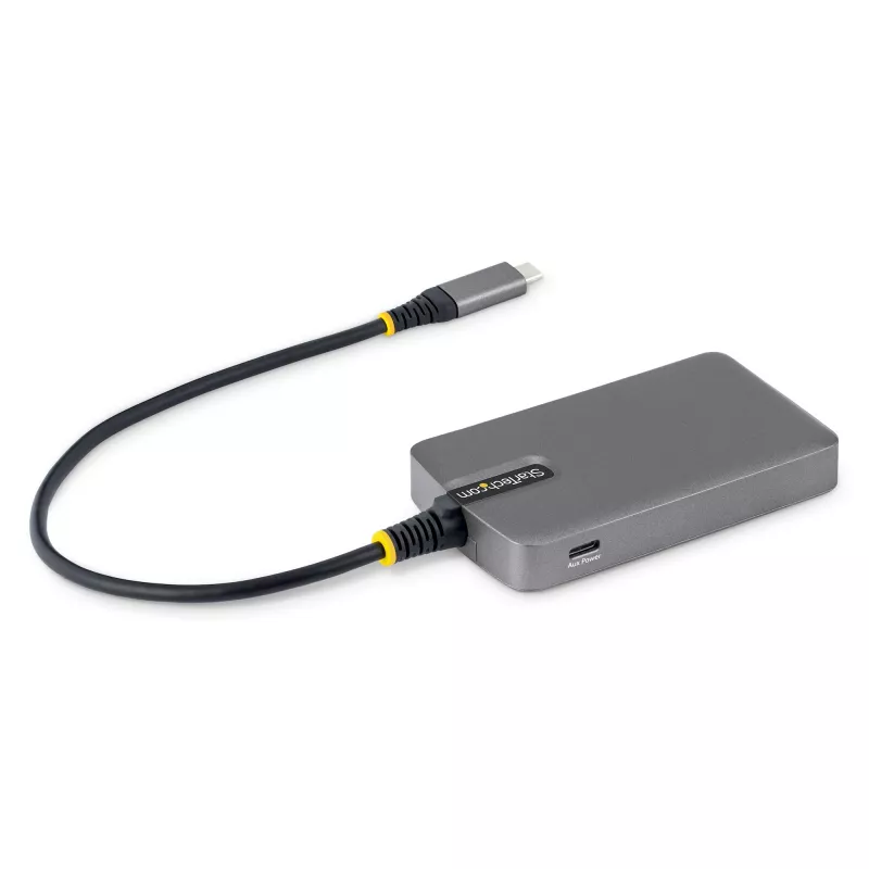 StarTech.com 4-Port USB-C Hub, 5 Gbit/s, busgespeist, USB-C auf 4x USB-A Hub mit USB-C Hilfstromeingang, 1ft/30cm Hostkabel, tragbarer Desktop-/Laptop-USB-Hub