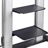 StarTech.com Rollbarer TV-Wagen/Stand auf Rädern für 60-100-Zoll-Flachbildschirme bis 100 kg, Höhenverstellung per Handkurbel, mobile/tragbare Trolley-Halterung