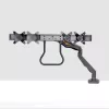 StarTech.com Schreibtischhalterung Dual-Monitorarm mit Querstange, bis zu 27-Zoll-Displays, VESA 75x75/100x100, max. 33 lb/15 kg, C-Klemme, voll beweglich, mechanische Feder, TAA