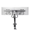 StarTech.com Schreibtischhalterung Dual-Monitorarm mit Querstange, bis zu 27-Zoll-Displays, VESA 75x75/100x100, max. 33 lb/15 kg, C-Klemme, voll beweglich, mechanische Feder, TAA
