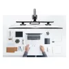 StarTech.com Schreibtischhalterung Dual-Monitorarm mit Querstange, bis zu 27-Zoll-Displays, VESA 75x75/100x100, max. 33 lb/15 kg, C-Klemme, voll beweglich, mechanische Feder, TAA