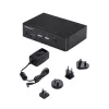 StarTech.com 2-Port DisplayPort KVM-Switch, 4K 60Hz, DP 1.2, EDID-Verwaltung, 2-Port USB 3.0 Hub, 4x USB HID-Ports, TAA-konform