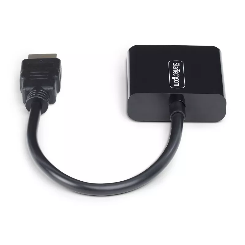 StarTech.com HDMI-auf-VGA-Adapter, Aktiver Videokonverter für Laptop/Desktop, 1920x1080 (1080p), HDMI-Quelle zu VGA-Monitor/Display/Projektor