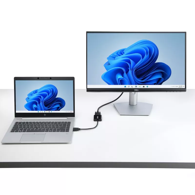 StarTech.com HDMI-auf-VGA-Adapter, Aktiver Videokonverter für Laptop/Desktop, 1920x1080 (1080p), HDMI-Quelle zu VGA-Monitor/Display/Projektor
