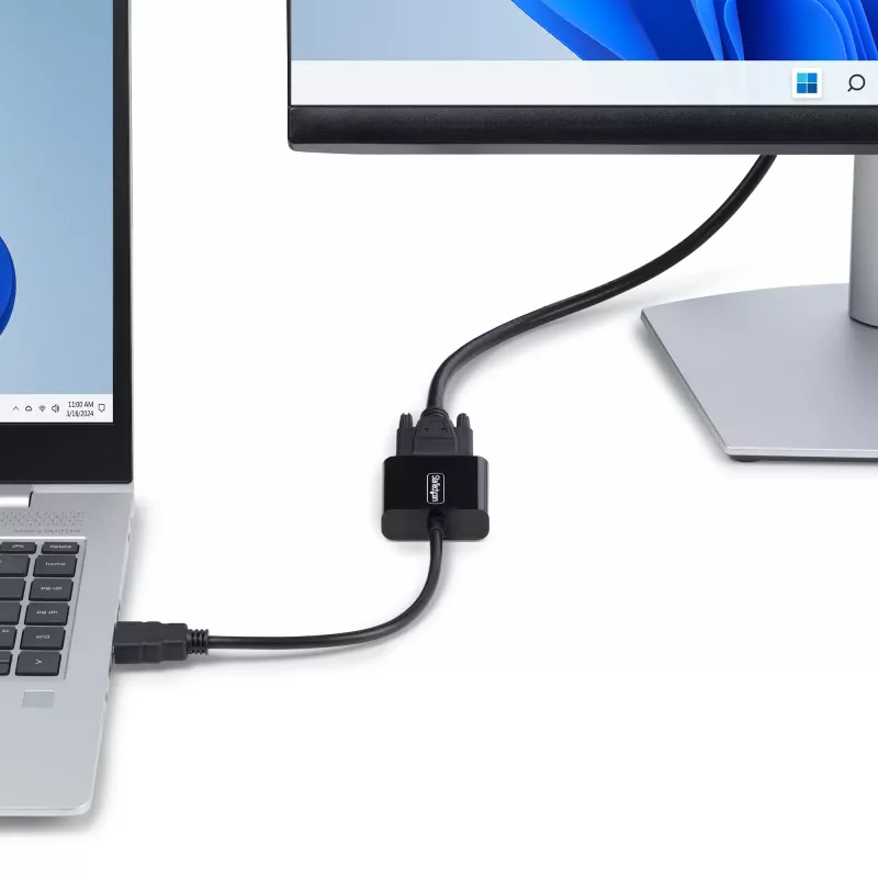 StarTech.com HDMI-auf-VGA-Adapter, Aktiver Videokonverter für Laptop/Desktop, 1920x1080 (1080p), HDMI-Quelle zu VGA-Monitor/Display/Projektor