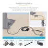 StarTech.com 25er-Pack Universal Laptop-Schloss 2 m, serialisiertes Sicherheitskabel für Notebook, kompatibel mit Noble Wedge®/Nano/K-Slot, schlüsselloses Zahlenschloss-Kabel – TAA