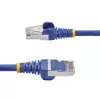 StarTech.com 3 m blaues CAT8 Ethernet-Kabel, rastnasenfreier RJ45, 25G/40G, 2000 MHz, 100 W PoE++, S/FTP, 26 AWG reine blanke Kupferader, LSZH, geschirmtes Netzwerk-Patchkabel mit Zugentlastung, einzeln geprüft