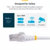 StarTech.com 3 m blaues CAT8 Ethernet-Kabel, rastnasenfreier RJ45, 25G/40G, 2000 MHz, 100 W PoE++, S/FTP, 26 AWG reine blanke Kupferader, LSZH, geschirmtes Netzwerk-Patchkabel mit Zugentlastung, einzeln geprüft