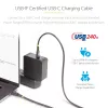 StarTech.com 4m USB-C Ladekabel, USB-IF zertifiziertes USB-C-Kabel, 240W PD EPR, USB 2.0 Typ-C Laptop-Ladekabel, USB-C Datenübertragungskabel, TPE-Mantel, M/M