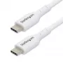 StarTech.com 3m (9.8ft) Weißes USB-C-Ladekabel, USB-C-Kabel, USB 2.0 Type-C Laptop-Ladekabel, 60W 3A Power Delivery, TPE-Mantel, USB-C-Datenübertragungskabel, M/M