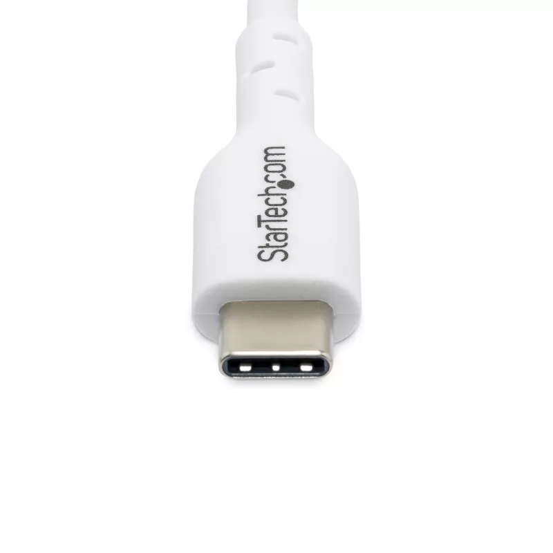 StarTech.com 3m (9.8ft) Weißes USB-C-Ladekabel, USB-C-Kabel, USB 2.0 Type-C Laptop-Ladekabel, 60W 3A Power Delivery, TPE-Mantel, USB-C-Datenübertragungskabel, M/M