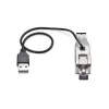 StarTech.com Gigabit Fiber zu RJ45 Ethernet Medienkonverter Dongle, optisch Singlemode 10 km/Multimode 800 m, USB-Stromversorgung, kompaktes Design, Metallgehäuse, Micro Mini, TAA
