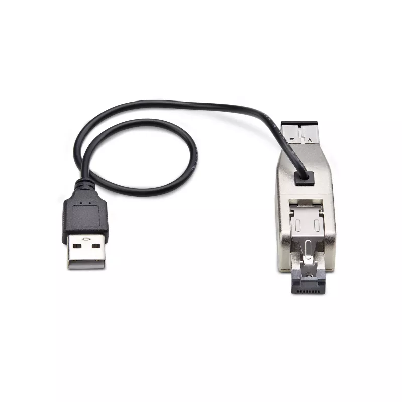 StarTech.com Gigabit Fiber zu RJ45 Ethernet Medienkonverter Dongle, optisch Singlemode 10 km/Multimode 800 m, USB-Stromversorgung, kompaktes Design, Metallgehäuse, Micro Mini, TAA