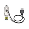 StarTech.com Gigabit Fiber zu RJ45 Ethernet Medienkonverter Dongle, optisch Singlemode 10 km/Multimode 800 m, USB-Stromversorgung, kompaktes Design, Metallgehäuse, Micro Mini, TAA