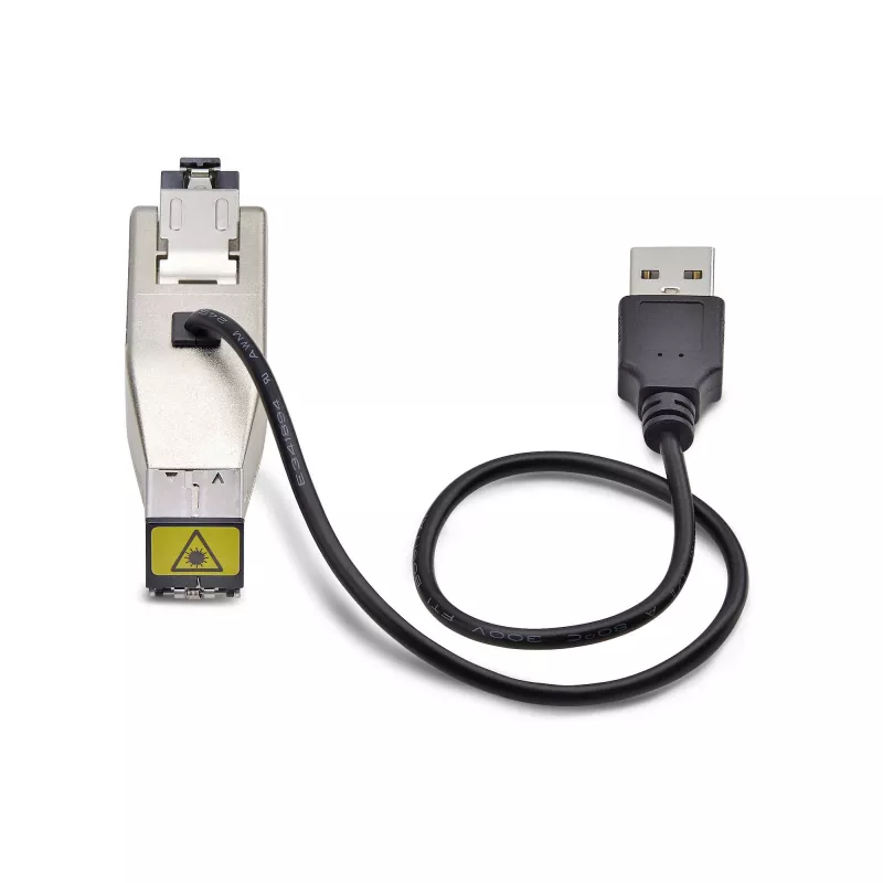StarTech.com Gigabit Fiber zu RJ45 Ethernet Medienkonverter Dongle, optisch Singlemode 10 km/Multimode 800 m, USB-Stromversorgung, kompaktes Design, Metallgehäuse, Micro Mini, TAA