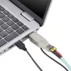 StarTech.com Gigabit Fiber zu RJ45 Ethernet Medienkonverter Dongle, optisch Singlemode 10 km/Multimode 800 m, USB-Stromversorgung, kompaktes Design, Metallgehäuse, Micro Mini, TAA