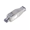 StarTech.com Gigabit Glasfaser-auf-RJ45-Ethernet-Medienkonverter-Dongle, optisch Singlemode 10 km/Multimode 800 m, PoE-gespeist, kompaktes Design, Metallgehäuse, Micro Mini, TAA