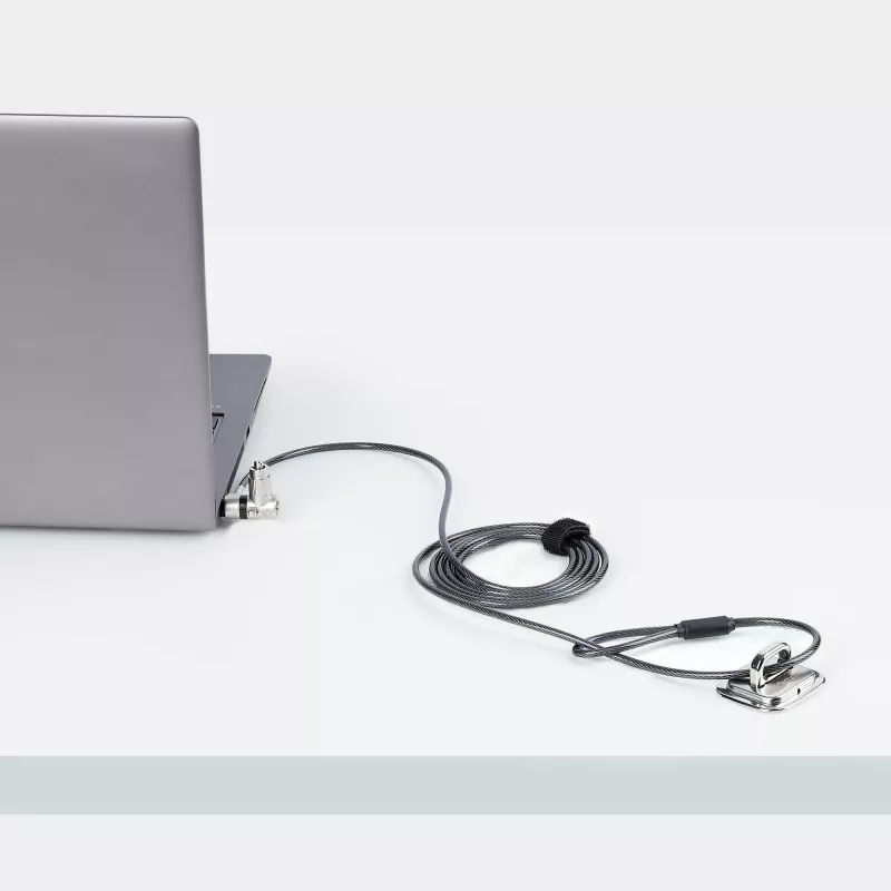 StarTech.com 25-Pack Universal Laptop Lock 6.6ft (2m), Master Keyed Locking Kabel, Computer Security, Kompatibel w/Noble Wedge®/Nano/K-Slot; Anti-Theft Cut-Resistant Kabel