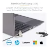 StarTech.com 25-Pack Universal Laptop Lock 6.6ft (2m), Master Keyed Locking Kabel, Computer Security, Kompatibel w/Noble Wedge®/Nano/K-Slot; Anti-Theft Cut-Resistant Kabel