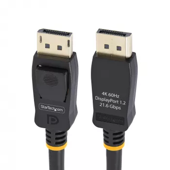 StarTech.com 2m (6.6ft) VESA-zertifiziertes DisplayPort-Kabel – 10er-Pack – DisplayPort 1.2 Kabel mit Verriegelung, 4K 60Hz UHD, DP-auf-DP-Kabel für Monitor, verriegelbare DP-Stecker