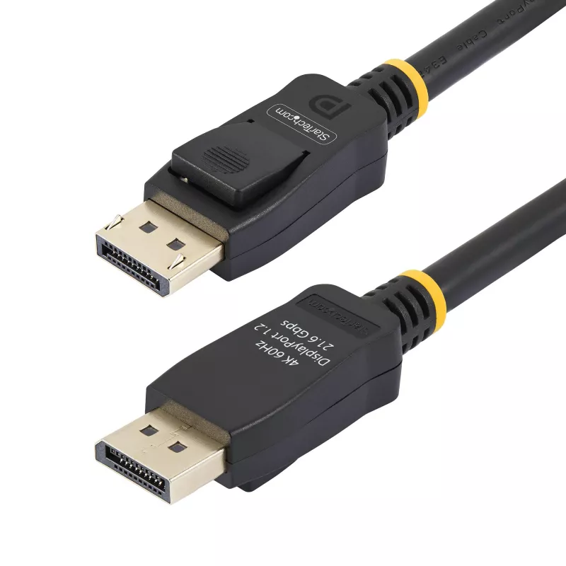 StarTech.com 2m (6.6ft) VESA-zertifiziertes DisplayPort-Kabel – 10er-Pack – DisplayPort 1.2 Kabel mit Verriegelung, 4K 60Hz UHD, DP-auf-DP-Kabel für Monitor, verriegelbare DP-Stecker