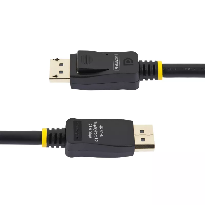 StarTech.com 2m (6.6ft) VESA-zertifiziertes DisplayPort-Kabel – 10er-Pack – DisplayPort 1.2 Kabel mit Verriegelung, 4K 60Hz UHD, DP-auf-DP-Kabel für Monitor, verriegelbare DP-Stecker