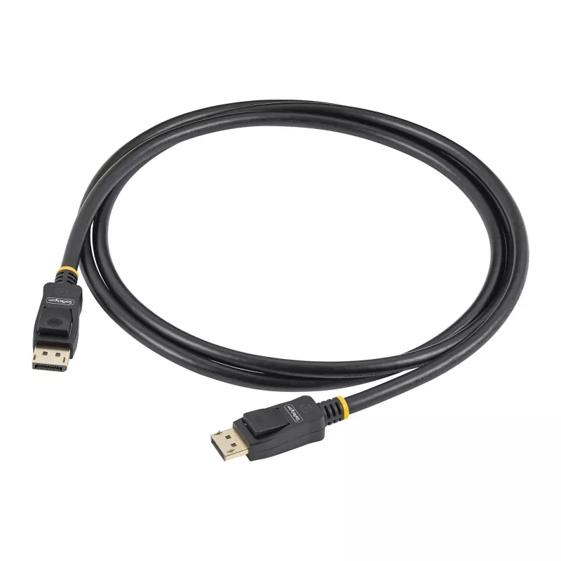 StarTech.com 2m (6.6ft) VESA-zertifiziertes DisplayPort-Kabel – 10er-Pack – DisplayPort 1.2 Kabel mit Verriegelung, 4K 60Hz UHD, DP-auf-DP-Kabel für Monitor, verriegelbare DP-Stecker