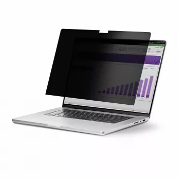 StarTech.com 35,8 cm (14,1 inch) 16:10 Flip-Up-Sichtschutzfolie mit Touch, Blendschutz-Blauftilter, Laptop-Monitor-Bildschirmschutz, ±30° Sichtwinkel