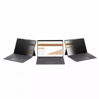 StarTech.com 4-Wege 12.4 Zoll Surface Laptop Go 1/2/3 Blickschutzfilter, Hoch-/Querformat, Touch-fähig, +/- 30° Blickwinkel, Blaulichtreduzierung, matte Oberfläche
