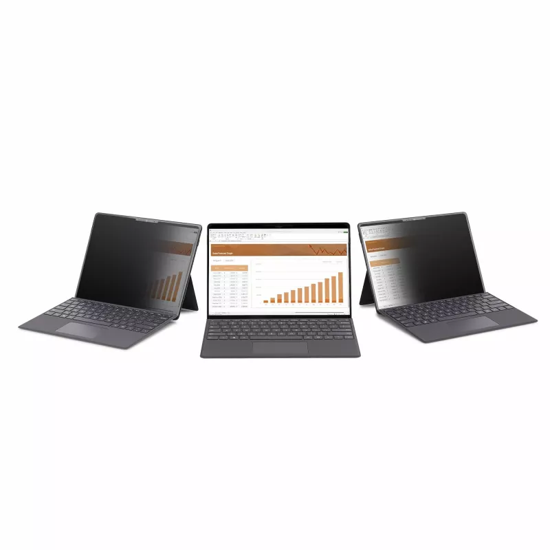 StarTech.com 4-Wege 12.4 Zoll Surface Laptop Go 1/2/3 Blickschutzfilter, Hoch-/Querformat, Touch-fähig, +/- 30° Blickwinkel, Blaulichtreduzierung, matte Oberfläche