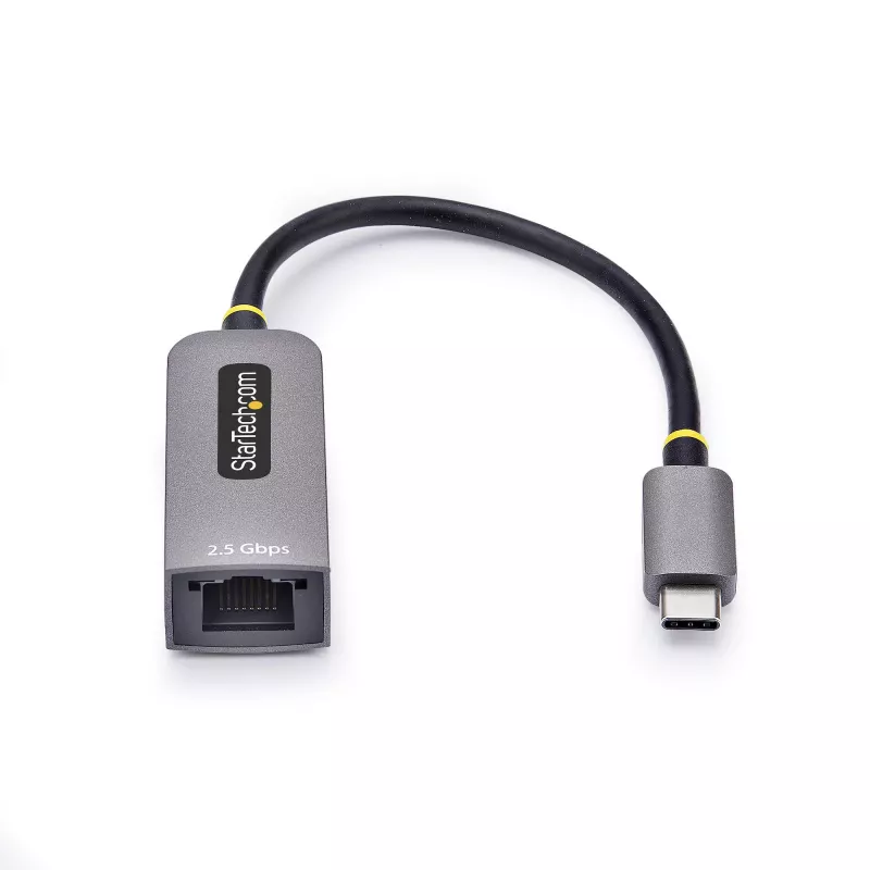StarTech.com 2,5GbE USB-C auf Ethernet Adapter, NBASE-T NIC, USB 3.0 Type-C 2,5/1G Multi-Speed-Netzwerk, Thunderbolt-kompatibel, Windows & Mac