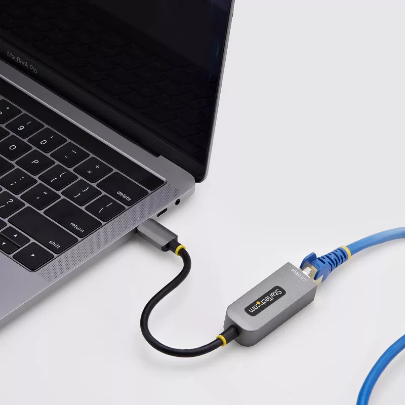 StarTech.com 2,5GbE USB-C auf Ethernet Adapter, NBASE-T NIC, USB 3.0 Type-C 2,5/1G Multi-Speed-Netzwerk, Thunderbolt-kompatibel, Windows & Mac