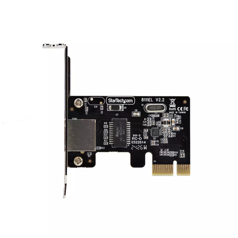 StarTech.com 1-Port Gigabit PCIe Netzwerkadapterkarte, Low-Profile NIC, 10/100/1000Mbps PCI Express LAN-Karte, Realtek RTL8111H, Windows und Linux, TAA-konform