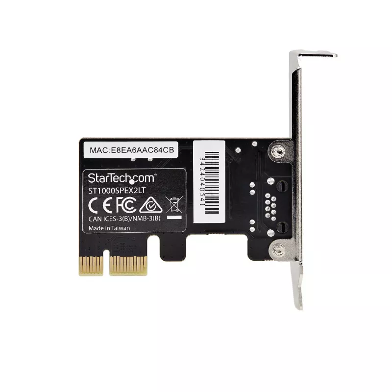 StarTech.com 1-Port Gigabit PCIe Netzwerkadapterkarte, Low-Profile NIC, 10/100/1000Mbps PCI Express LAN-Karte, Realtek RTL8111H, Windows und Linux, TAA-konform