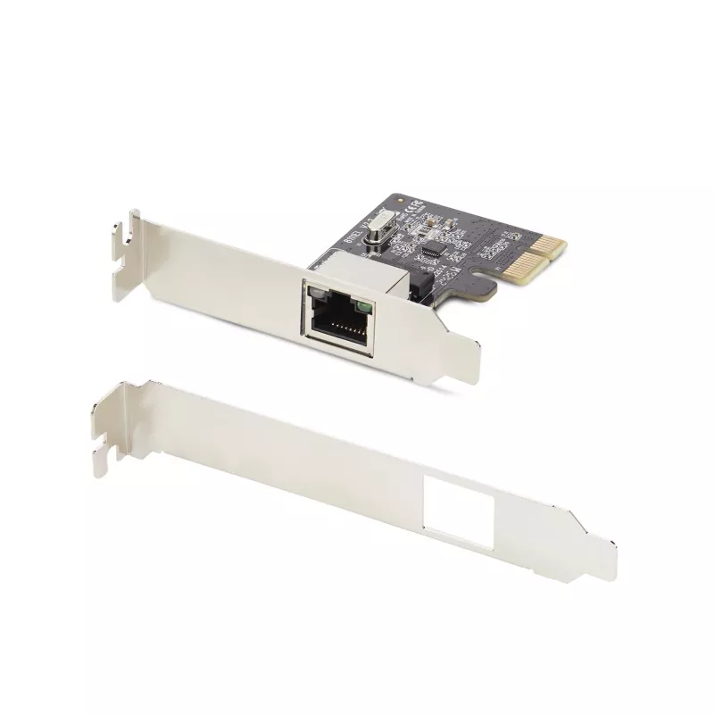 StarTech.com 1-Port Gigabit PCIe Netzwerkadapterkarte, Low-Profile NIC, 10/100/1000Mbps PCI Express LAN-Karte, Realtek RTL8111H, Windows und Linux, TAA-konform