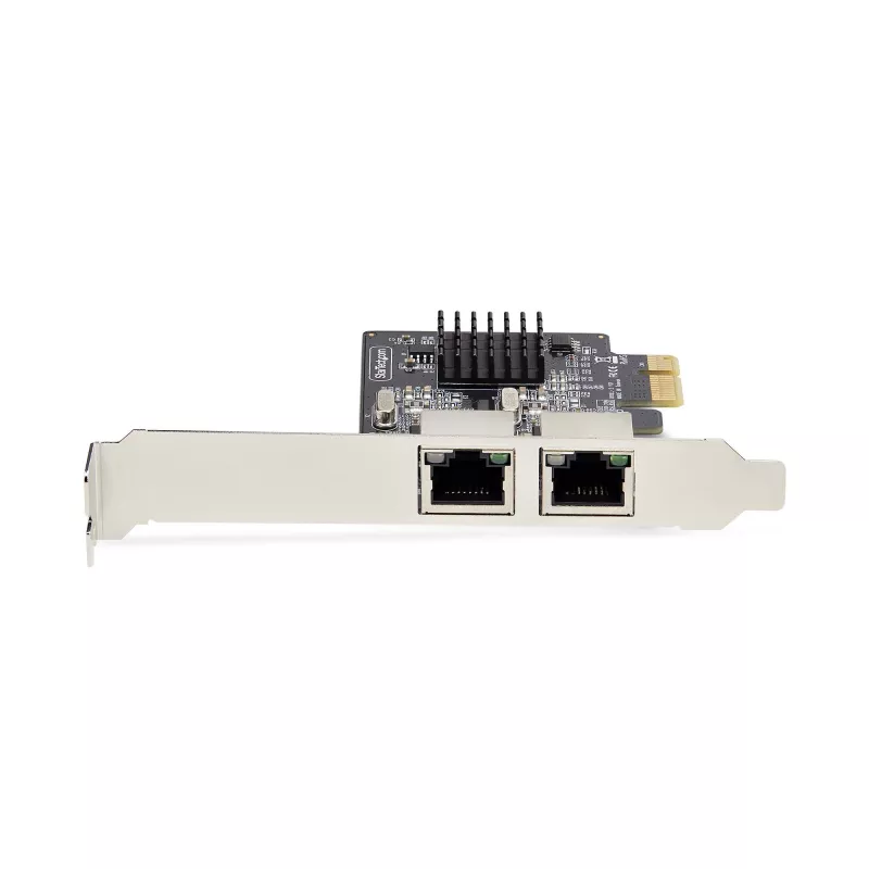 StarTech.com 2-Port Gigabit PCIe Netzwerkkarte, 10/100/1000Mbit/s PCI Express NIC, Dual Realtek RTL8111H, kompatibel mit Windows und Linux, TAA-konform