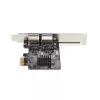StarTech.com 2-Port Gigabit PCIe Netzwerkkarte, 10/100/1000Mbit/s PCI Express NIC, Dual Realtek RTL8111H, kompatibel mit Windows und Linux, TAA-konform