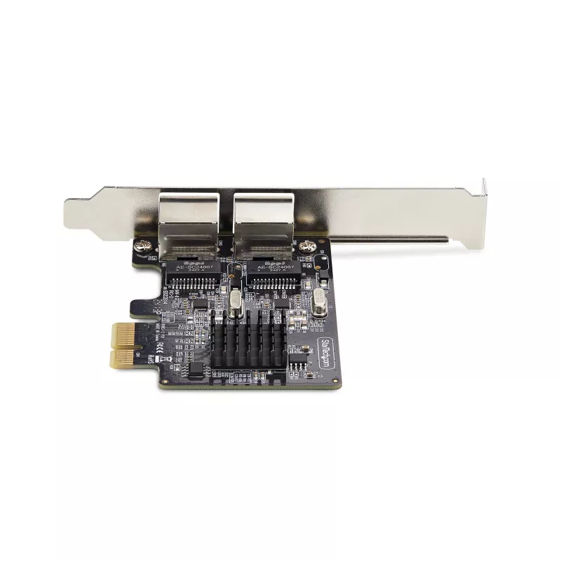 StarTech.com 2-Port Gigabit PCIe Netzwerkkarte, 10/100/1000Mbit/s PCI Express NIC, Dual Realtek RTL8111H, kompatibel mit Windows und Linux, TAA-konform