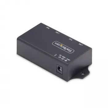 StarTech.com 2-Port Gigabit Midspan PoE+ Injektor, 10/100/1000 Mbit/s, PoE+ (802.3af/at), 30W, 1 Gbit/s Ethernet, wandmontierbar, unmanaged Inline Power over Ethernet