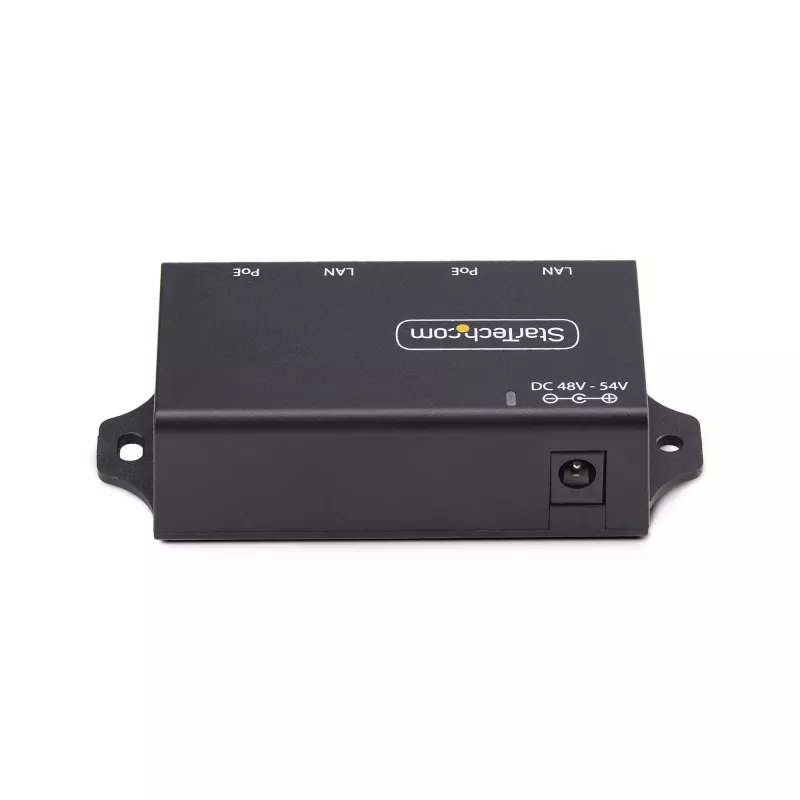 StarTech.com 2-Port Gigabit Midspan PoE+ Injektor, 10/100/1000 Mbit/s, PoE+ (802.3af/at), 30W, 1 Gbit/s Ethernet, wandmontierbar, unmanaged Inline Power over Ethernet