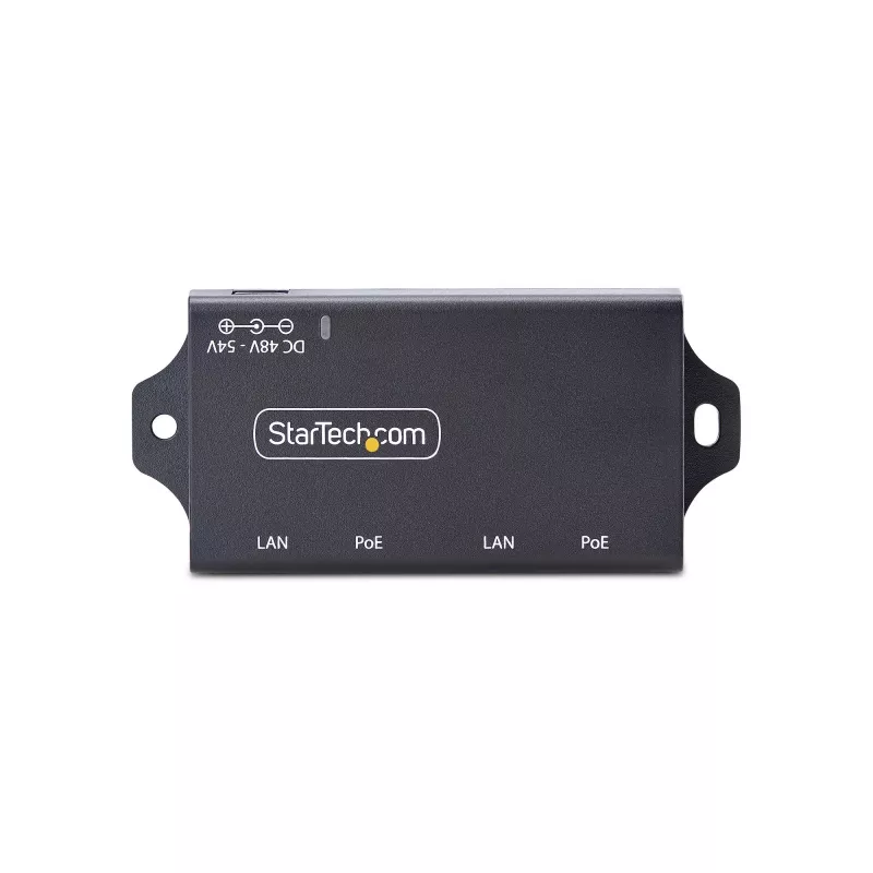 StarTech.com 2-Port Gigabit Midspan PoE+ Injektor, 10/100/1000 Mbit/s, PoE+ (802.3af/at), 30W, 1 Gbit/s Ethernet, wandmontierbar, unmanaged Inline Power over Ethernet