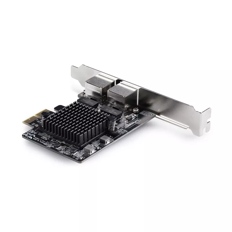 StarTech.com 2-Port 5G Gigabit PCIe Netzwerkadapterkarte, 5G/2.5G/1G/100M/10M PCI Express LAN-Karte, Realtek RTL8126, Windows und Linux, TAA-konform