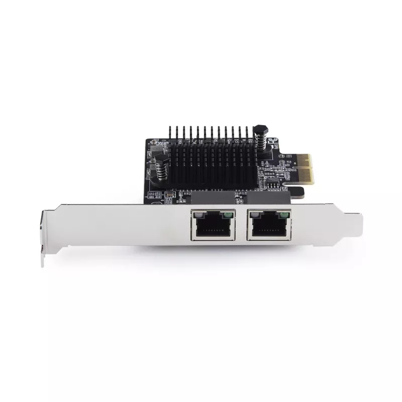 StarTech.com 2-Port 5G Gigabit PCIe Netzwerkadapterkarte, 5G/2.5G/1G/100M/10M PCI Express LAN-Karte, Realtek RTL8126, Windows und Linux, TAA-konform