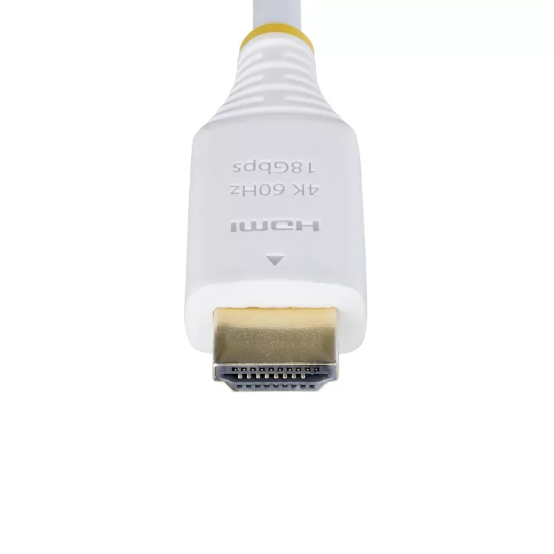 StarTech.com 10ft (3m) Premium Certified High Speed HDMI Kabel, 4K 60Hz/1440p 144Hz, HDR10/HDCP 2.2/ARC, 18Gbps, UHD HDMI 2.0 Cord for TV/Monitor/Display, TPE Jacket, White