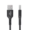 StarTech.com 2m USB-A auf USB-C Ladekabel, Laden & Synchronisieren, 3A, USB 2.0, TPE-Mantel - Schwarz USB-Ladekabel