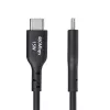 StarTech.com 2m USB-A auf USB-C Ladekabel, Laden & Synchronisieren, 3A, USB 2.0, TPE-Mantel - Schwarz USB-Ladekabel