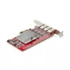 StarTech.com 4-Port USB-A PCIe-Karte, USB 3.2 10 Gbit/s, PCI Express 3.0 Erweiterungskarte, 4x unabhängige USB-Steuergerät, Windows/Linux/macOS, TAA-konform