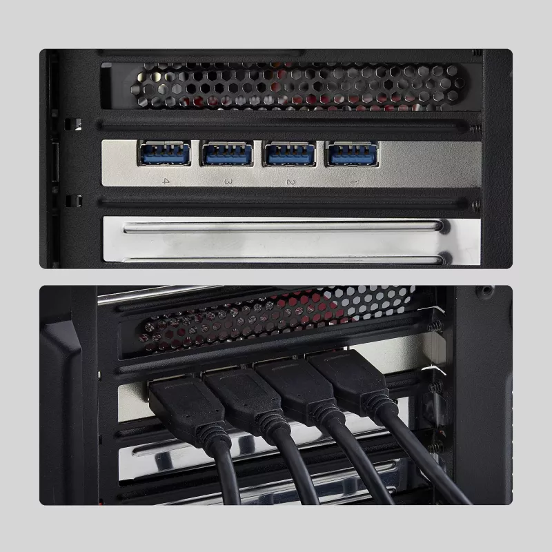 StarTech.com 4-Port USB-A PCIe-Karte, USB 3.2 10 Gbit/s, PCI Express 3.0 Erweiterungskarte, 4x unabhängige USB-Steuergerät, Windows/Linux/macOS, TAA-konform